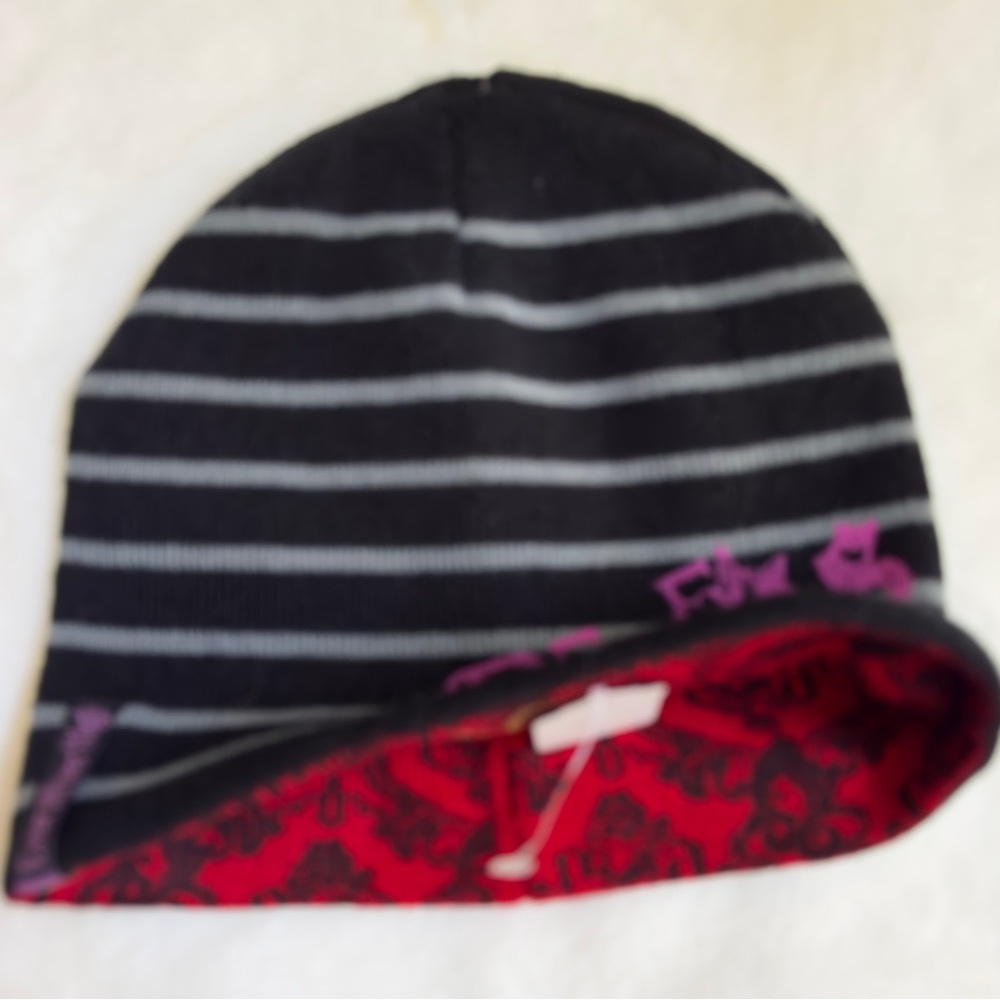✅New “Ever After High” Knit Ski Bennie Hat Rebels/Royals Reversible